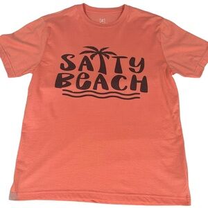 Cotton Graphic Tee, Size M (38/40) ‘SALTY BEACH’
